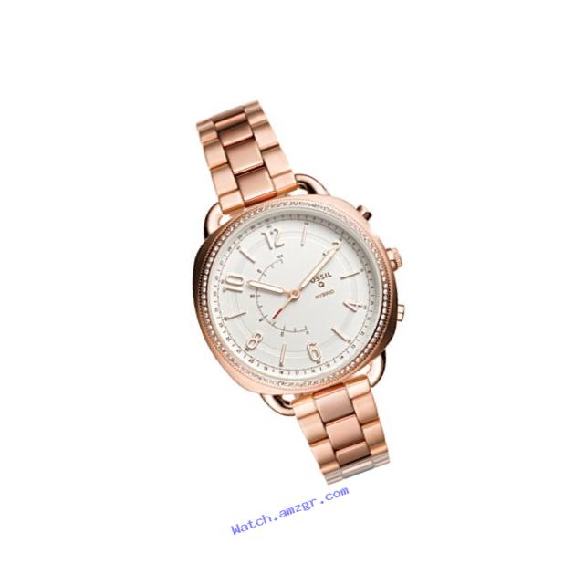 Fossil Hybrid Smartwatch - Q Accomplice Rose Gold-Tone Stainless Steel FTW1208