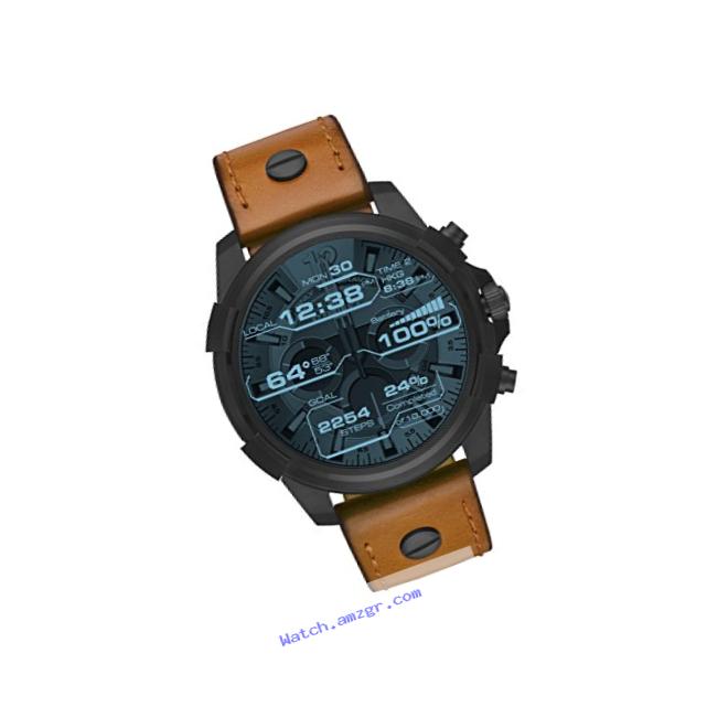 Diesel On Full Guard Touchscreen Brown Leather Smartwatch DZT2002