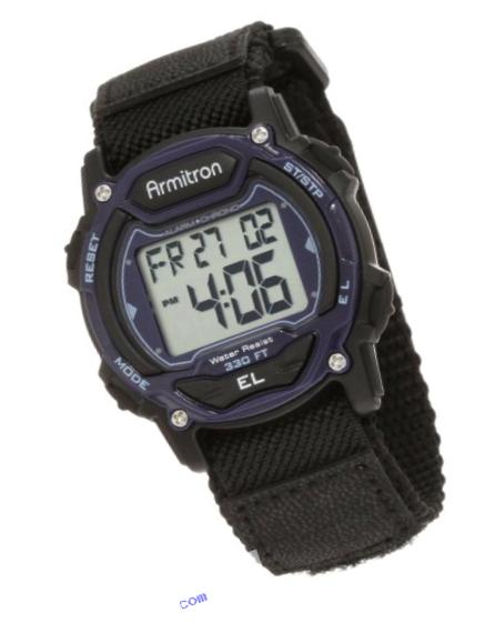 Armitron Sport Unisex 45/7004BLU Sport Watch with Black Nylon Band